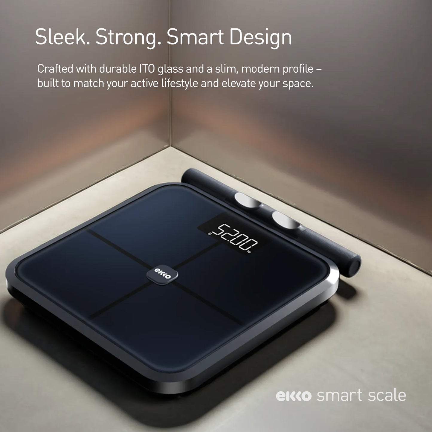 Ekko Smart Body Fat Scale with 18 Health Parameter Fitness Tracking App