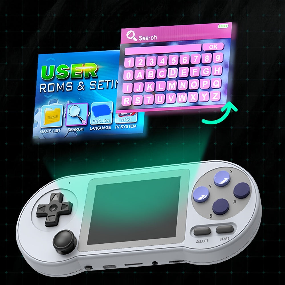 Nuraboost Retro Handheld Gaming System With 6,000 Games Included