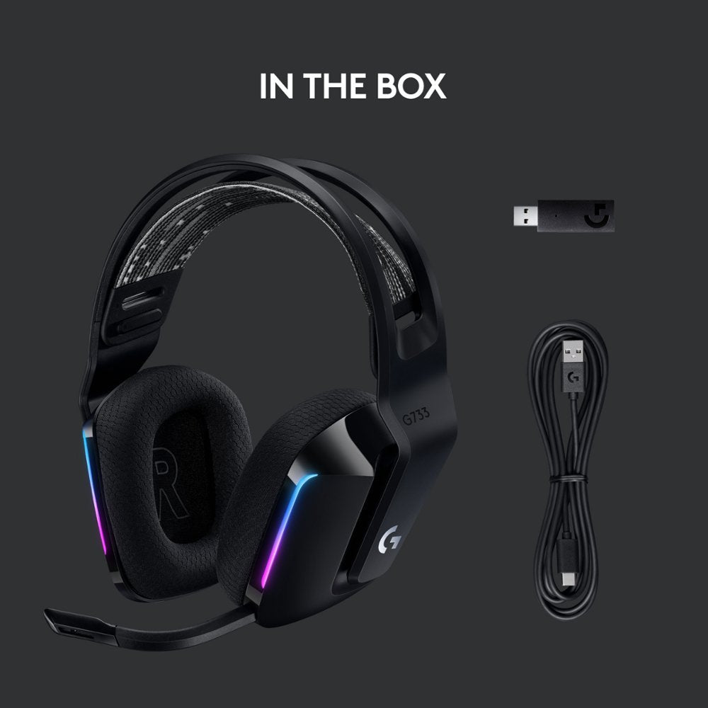 Logitech G733 Lightspeed Elite Edition Wireless RGB Gaming Headset With Detachable Microphone