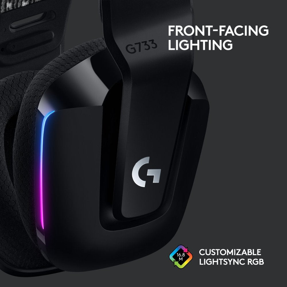 Logitech G733 Lightspeed Elite Edition Wireless RGB Gaming Headset With Detachable Microphone