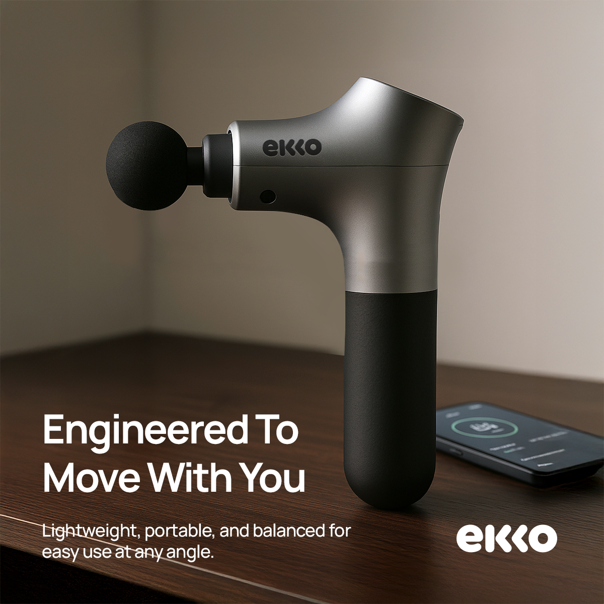 Ekko One Percussive Therapy Sports Massager - Free Shipping