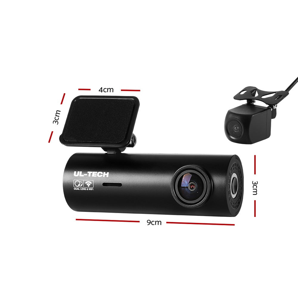 UL-tech Dash Camera 4K Front And Rear Camera Kit With WiFi And App