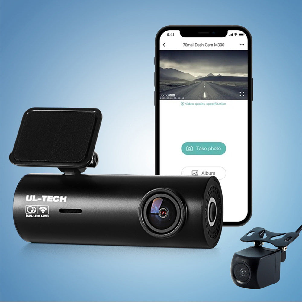 UL-tech Dash Camera 4K Front And Rear Camera Kit With WiFi And App