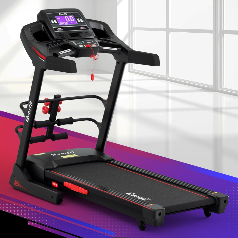 Everfit High Performance 480mm Incline Treadmill With Sit Up Bar And Bluetooth Connectivity