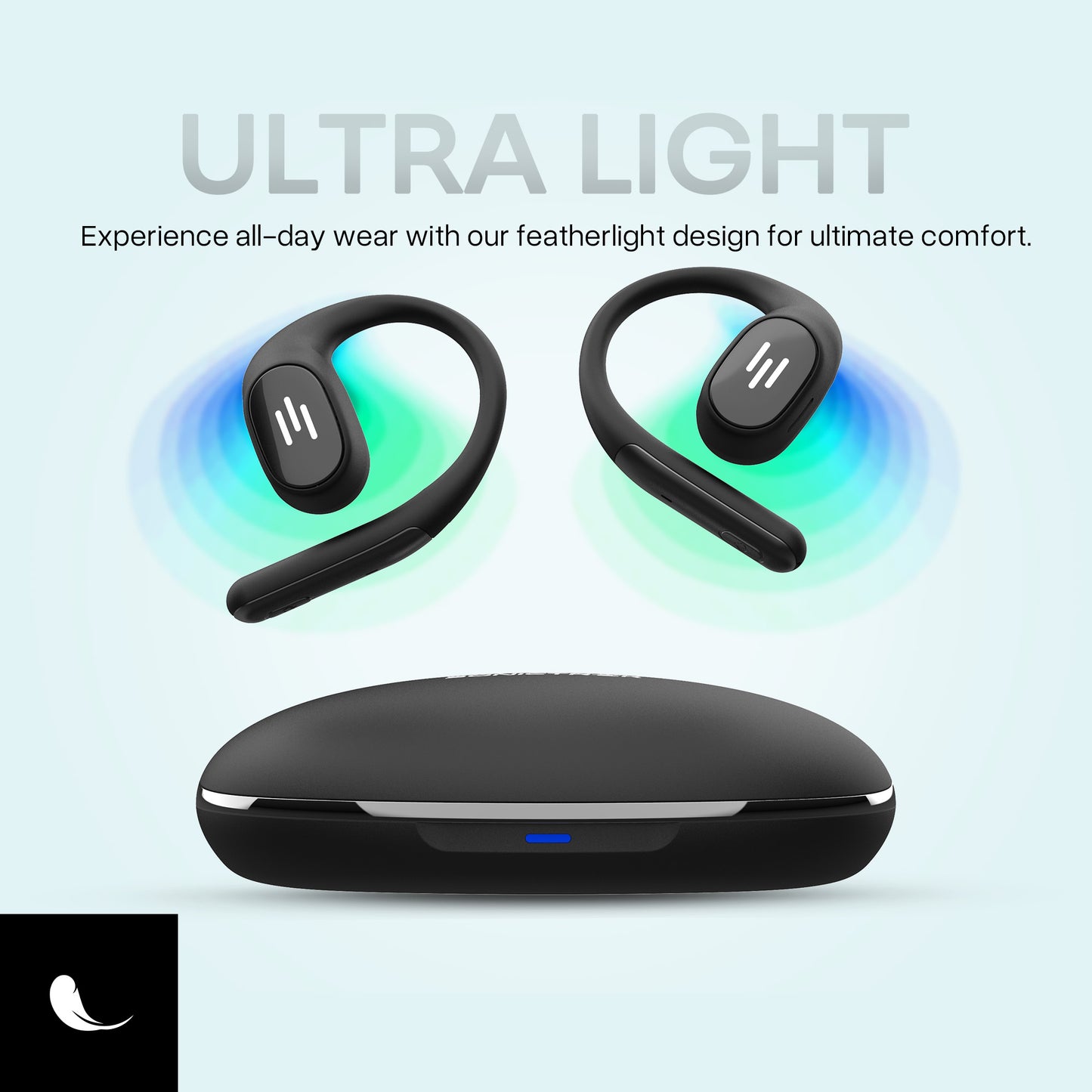 Sonictrek Open Ear XS Sports Earbuds With Open Ear Ambient Technology