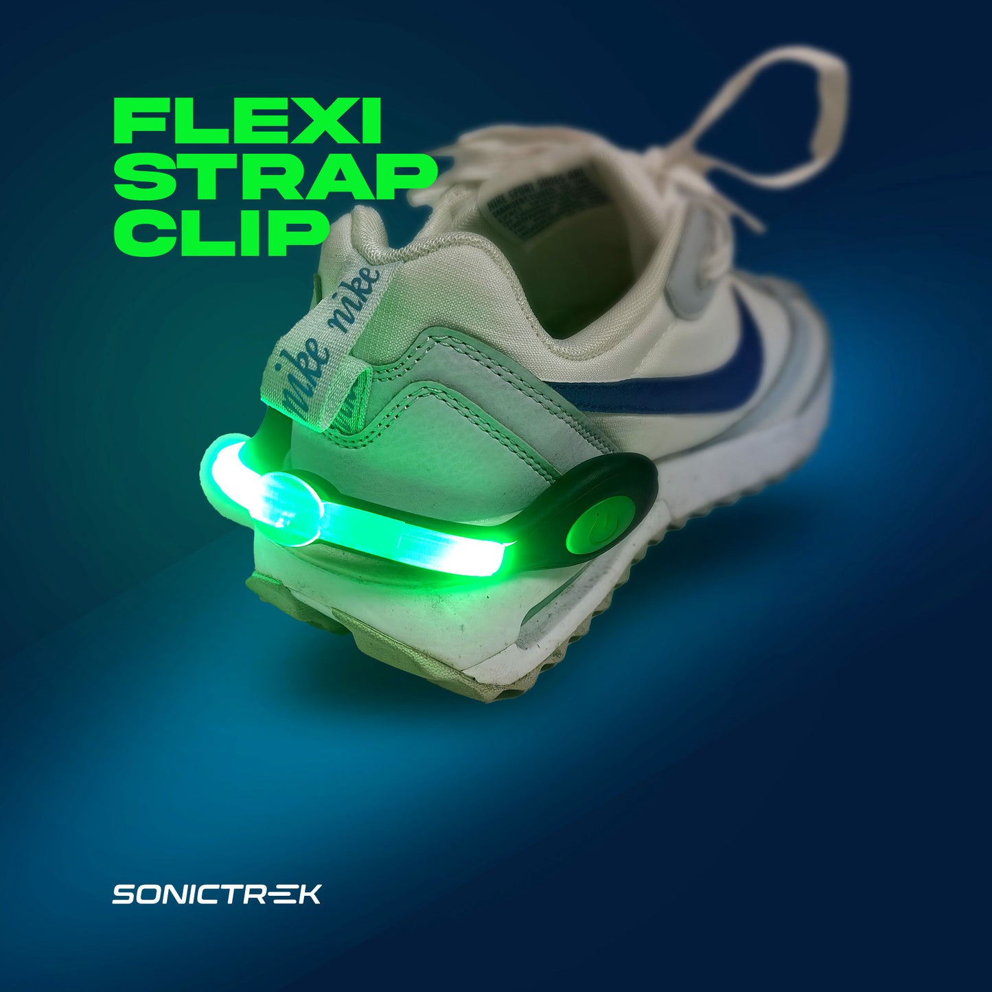Sonictrek Pulsar LED Running Shoe Safety Lights For All Shoe Brands And Sizes 2 Pack
