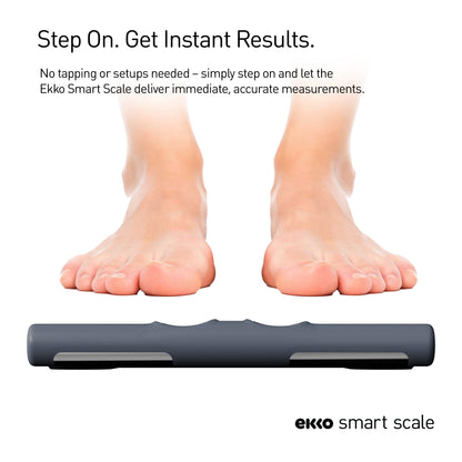 Ekko Smart Body Fat Scale with 18 Health Parameter Fitness Tracking App