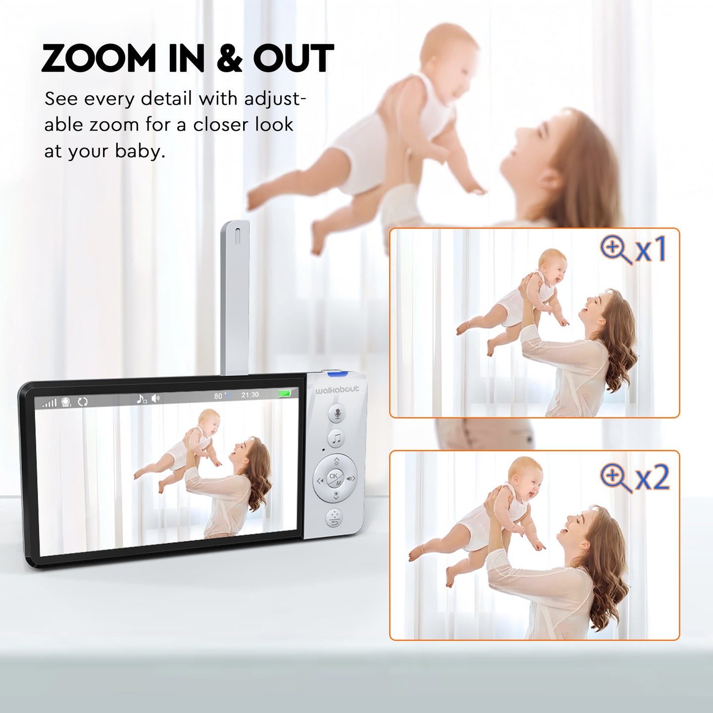 Walkabout 360 View HD Wireless Full HD Resolution Video Baby Monitor detail view 9