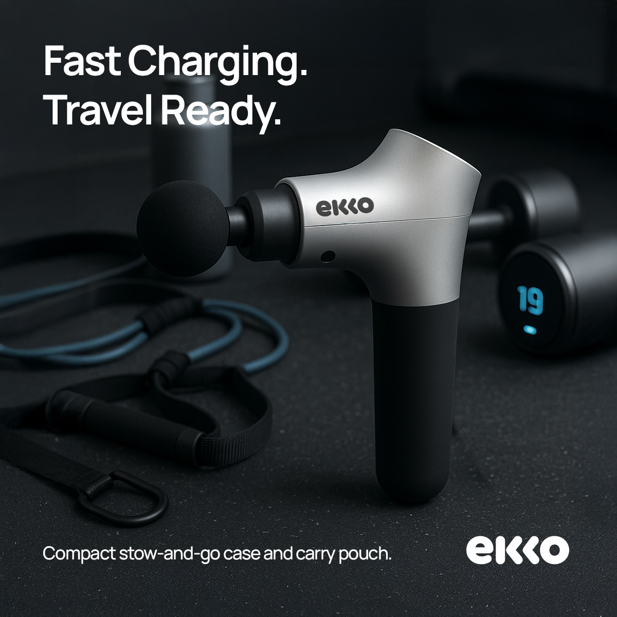 Ekko One Percussive Therapy Sports Massager - Free Shipping
