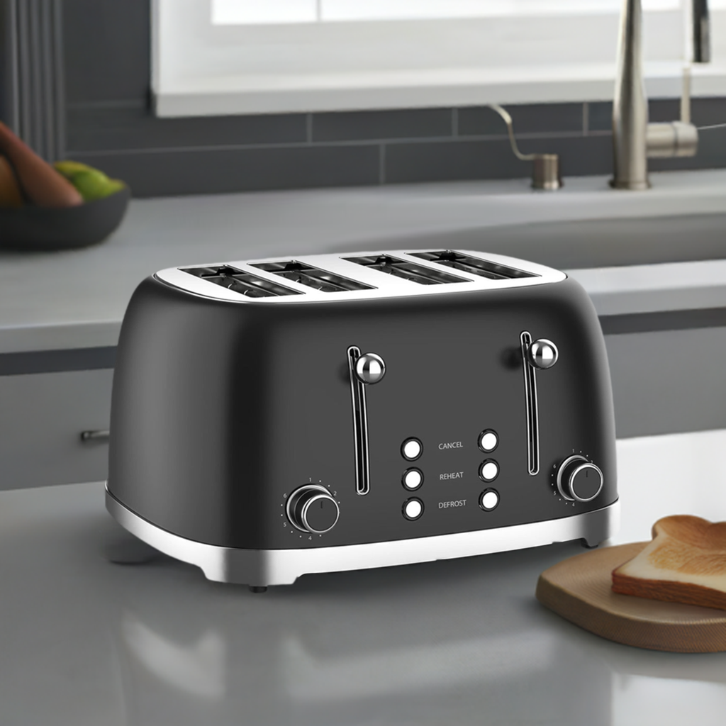 Bonzachef Multitoast Plus 4-Slice Popup Toaster With Ceramic Heating Element detail view 3