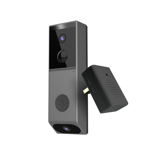 Walkabout DualView 3 Wireless Doorbell Camera With SmartDetect AI Analysis Plus Chime Extension