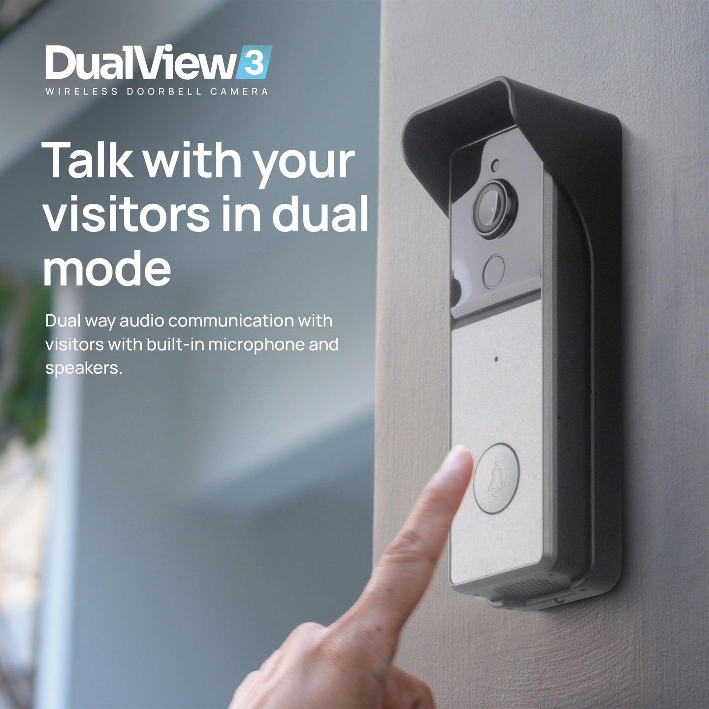 Walkabout DualView 3 Wireless Doorbell Camera With SmartDetect AI Analysis detail view 5