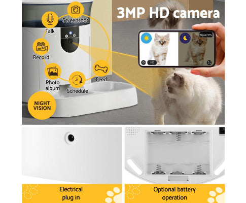 Walkabout iPet 2.0 Automatic Pet Feeder With 3MP Camera and WiFi - Smart Dry detail view 5