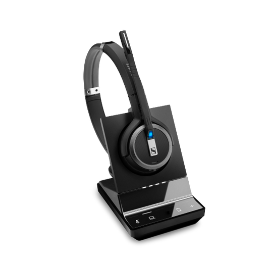 SENNHEISER | Sennheiser Impact SDW 5064 DECT Wireless Office Binaural headset w/ base station, for PC & Mobile, with BTD 800 dongle