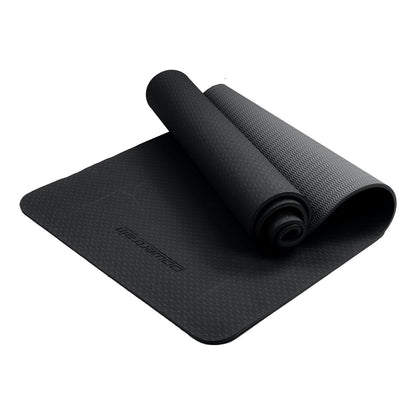 Powertrain Eco-friendly Dual Layer Yoga Mat With Non-slip Surface And Carry Strap