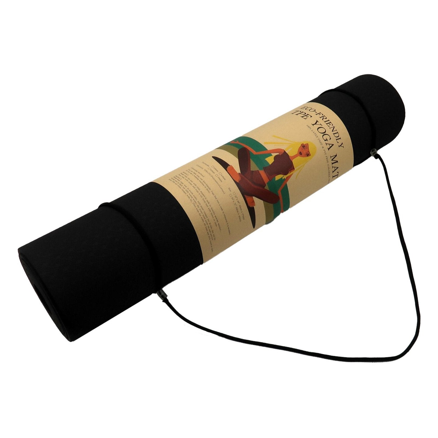 Powertrain Eco-friendly Dual Layer Yoga Mat With Non-slip Surface And Carry detail view 5