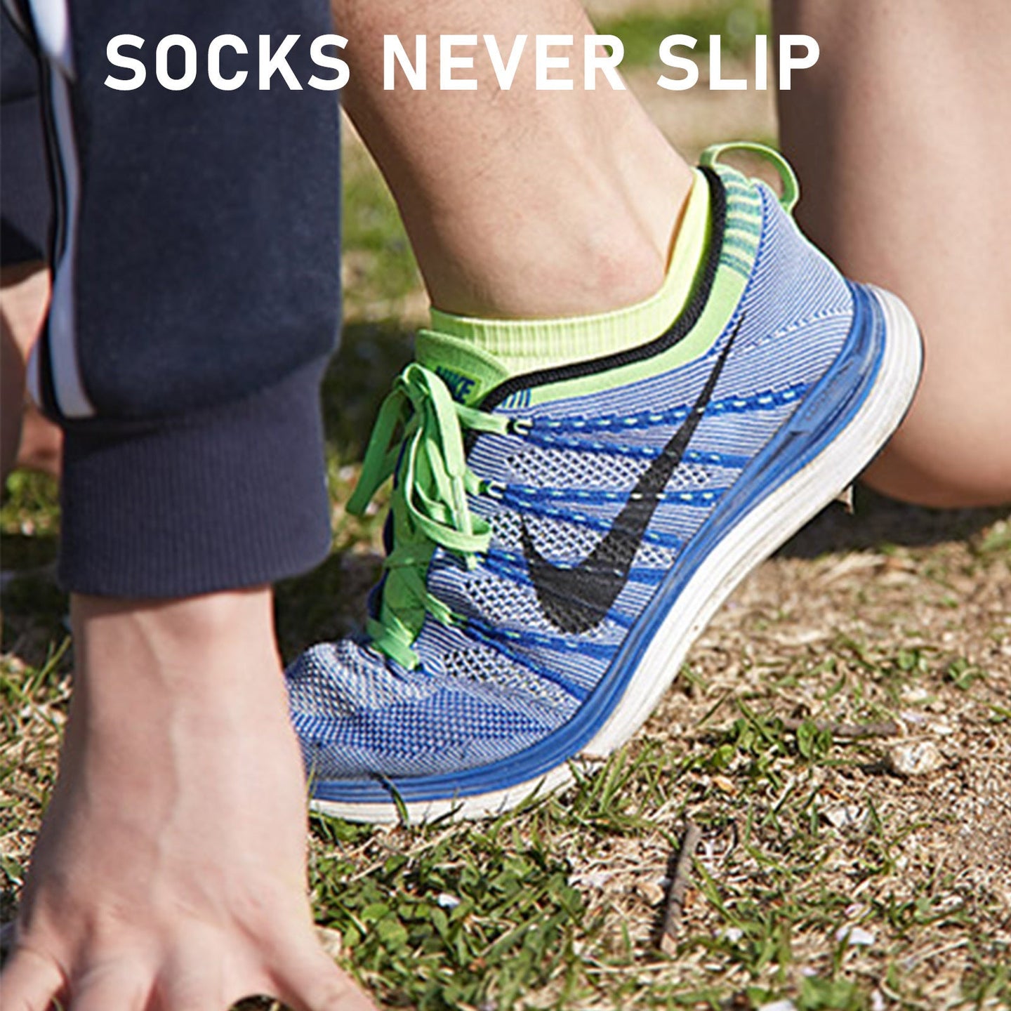 8X Seamless Gym And Running Socks Pack With Non-Slip Heel Tab In 3 Colours detail view 3