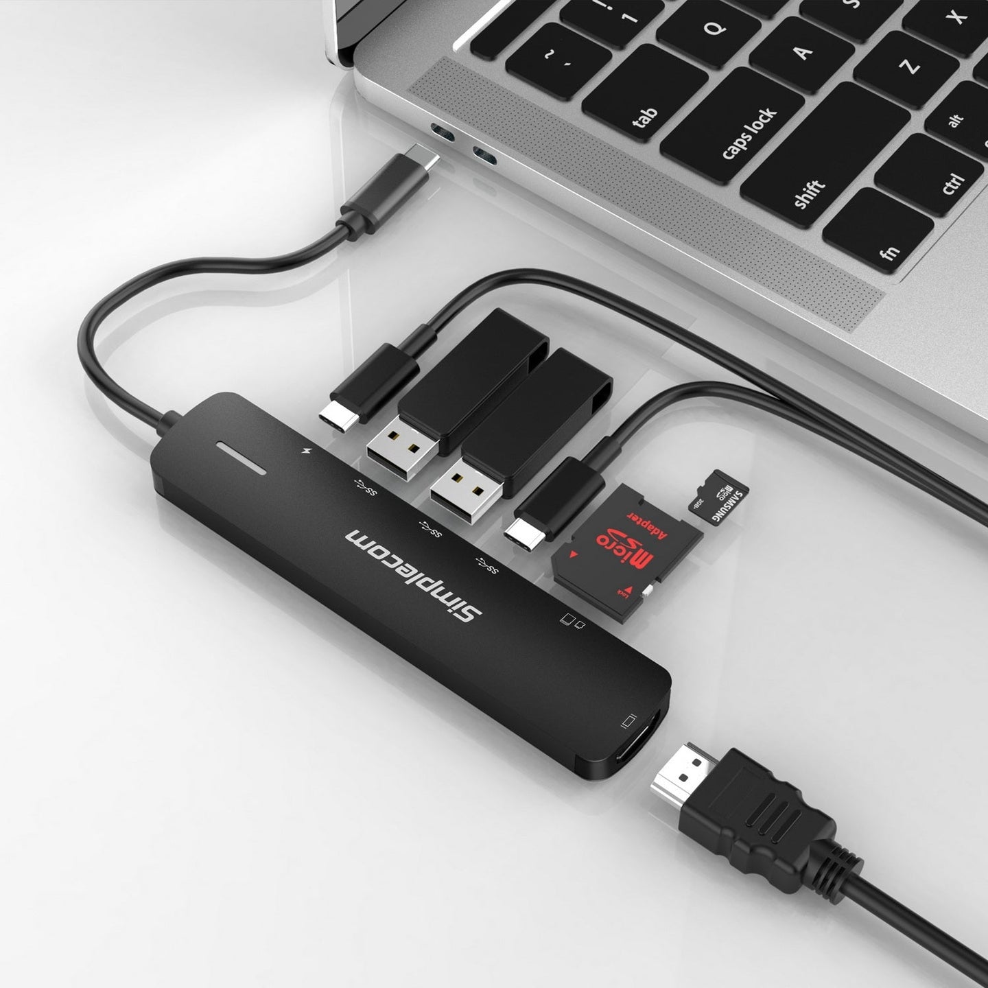 Simplecom USB-C SuperSpeed 7-in-1 Multiport Docking Station detail view 5