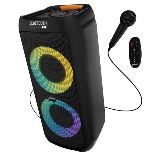 Majority PS Mega Series Party Speaker: 4 Sizes With Karaoke, PA, And LED Party Lights