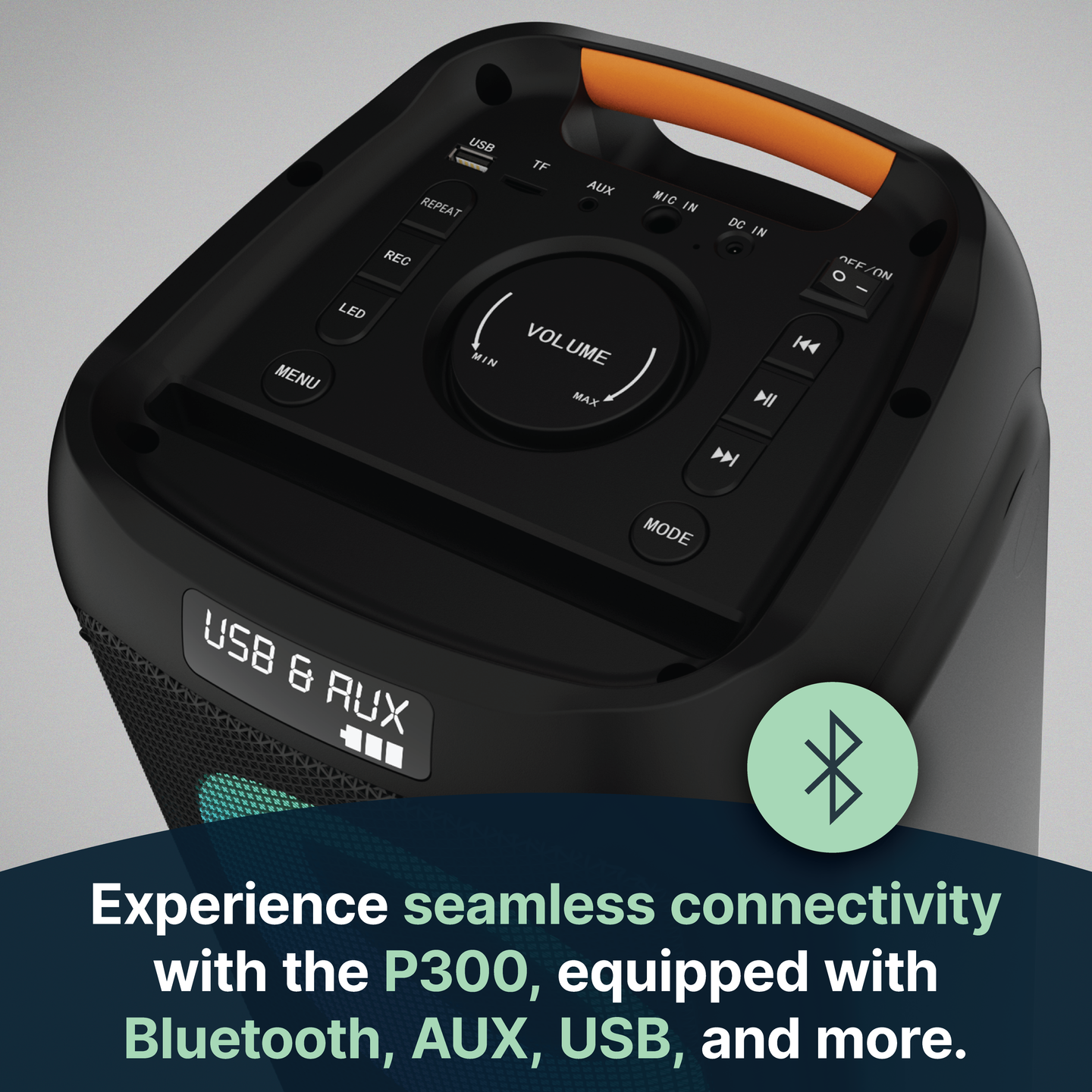Majority PS Mega Series Party Speaker: 4 Sizes With Karaoke, PA, And LED Party detail view 5
