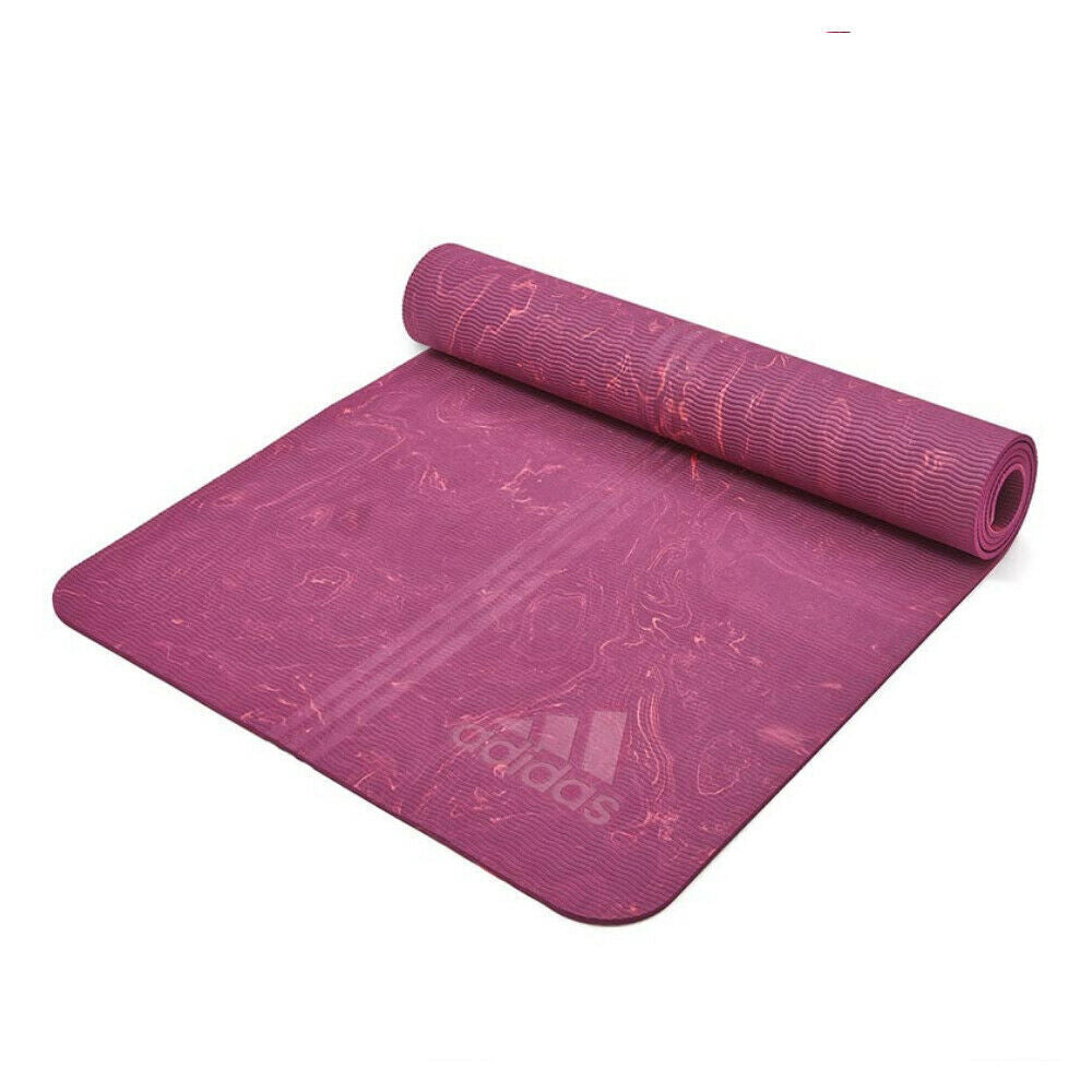 Adidas Premium Power Berry Yoga Mat with Carry Strap