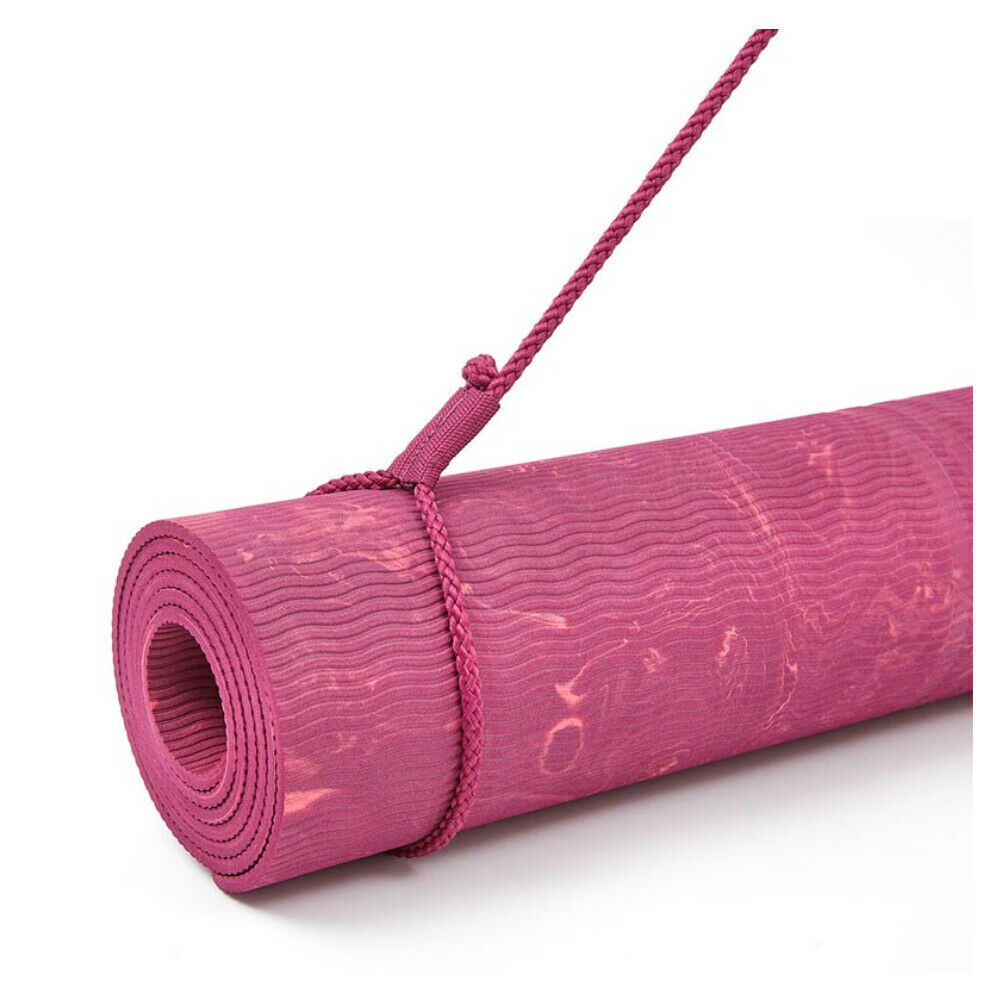 Adidas Premium Power Berry Yoga Mat With Included Easy Carry Strap