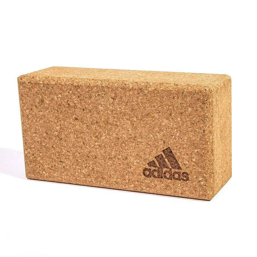 Adidas Eco Cork Support And Stabilisation Block For Yoga, Pilates, And Home