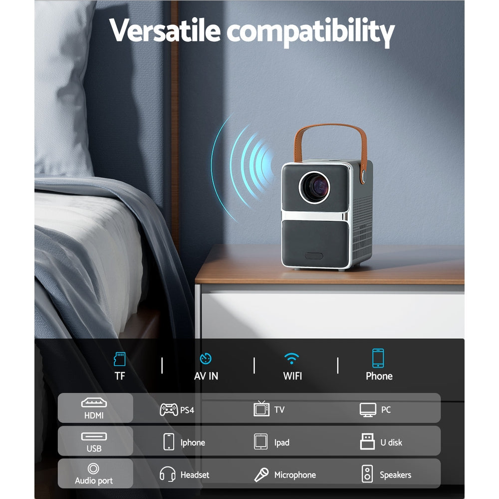 Devanti VE-900 Pro Edition Portable Mini 4K Video Projector With Wifi image quality detail detail 6