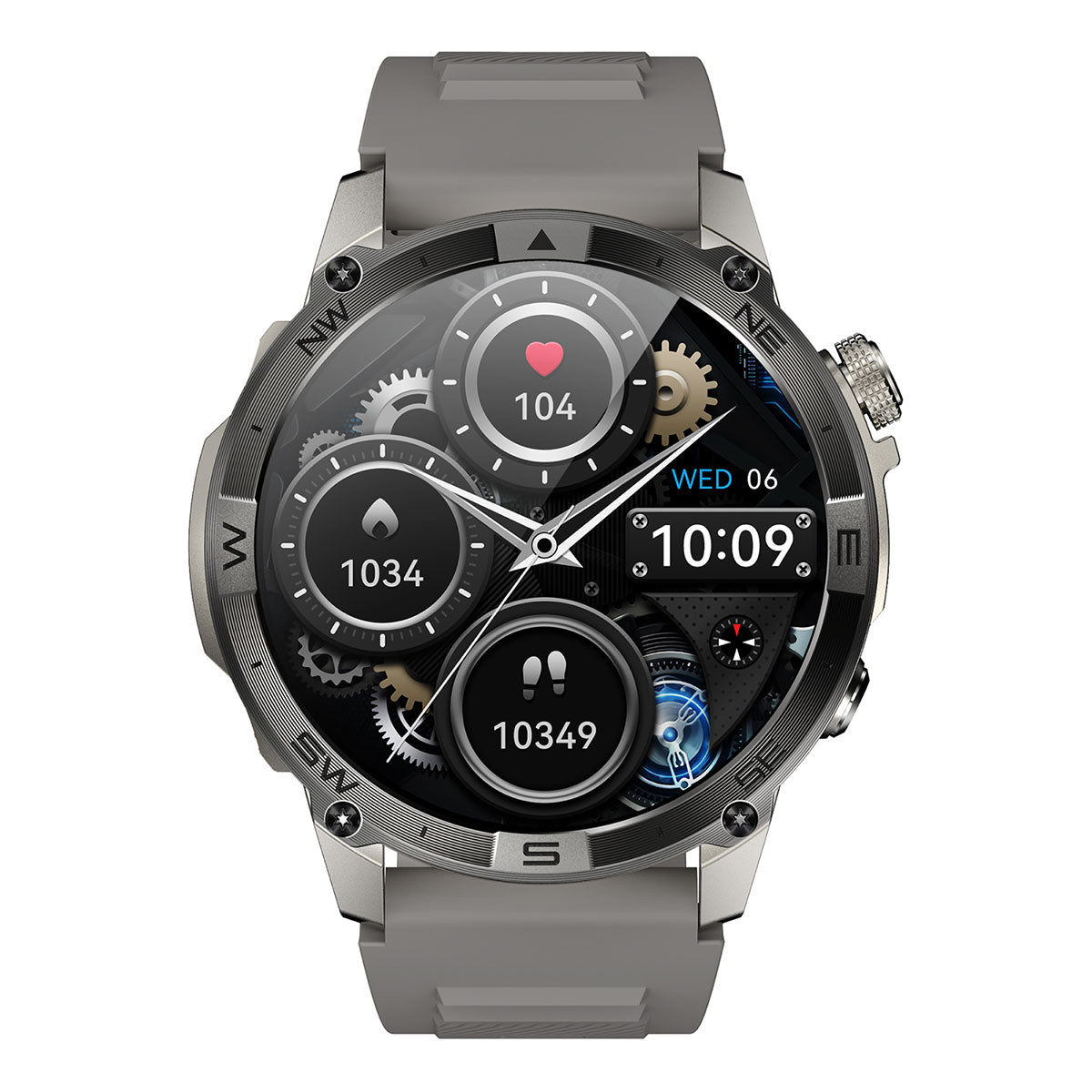 Walkabout Allterrain GPS Smartwatch With Worldwide GPS Coverage Plus Health in Metallic Grey