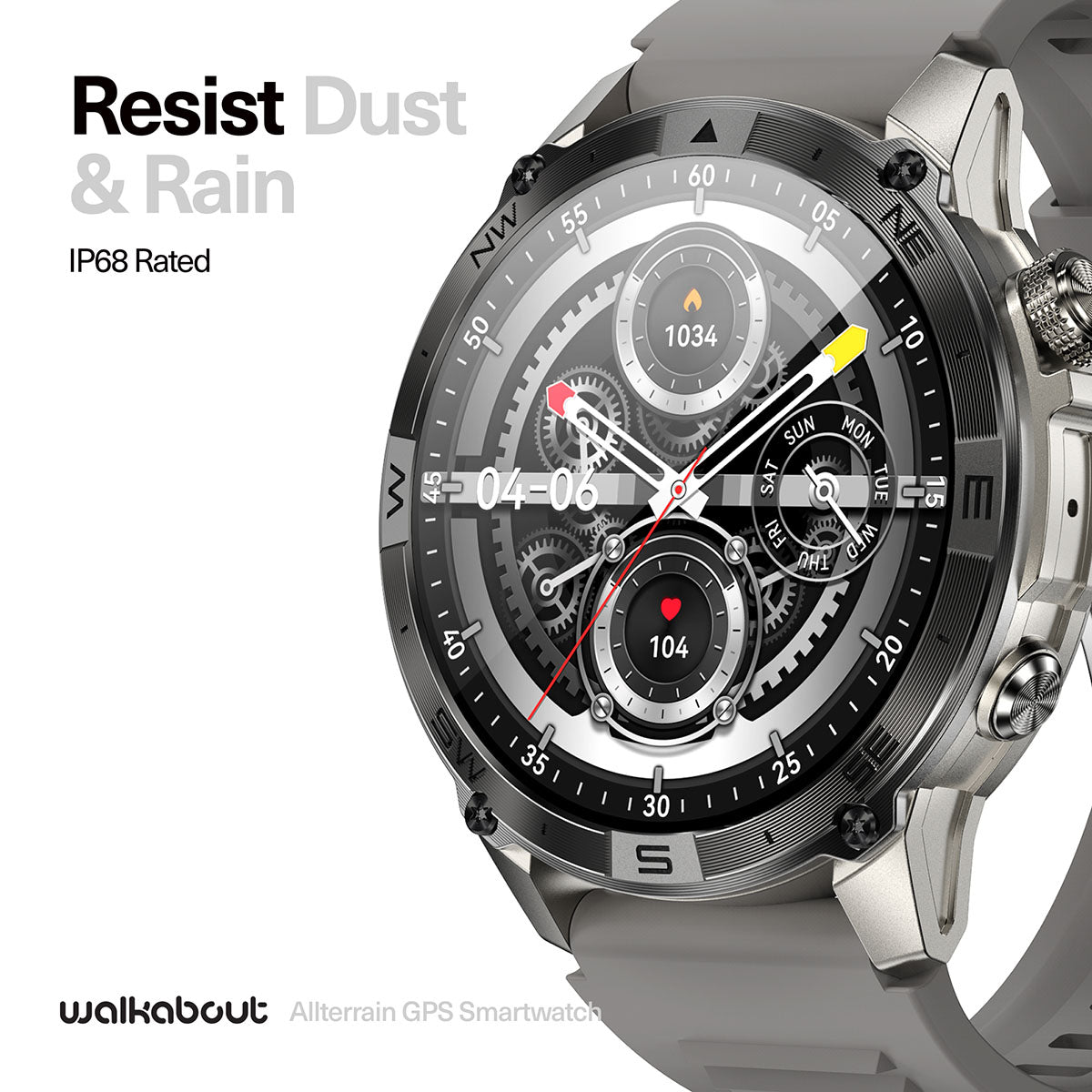 Walkabout Allterrain GPS Smartwatch With Worldwide GPS Coverage Plus Health water-resistant design