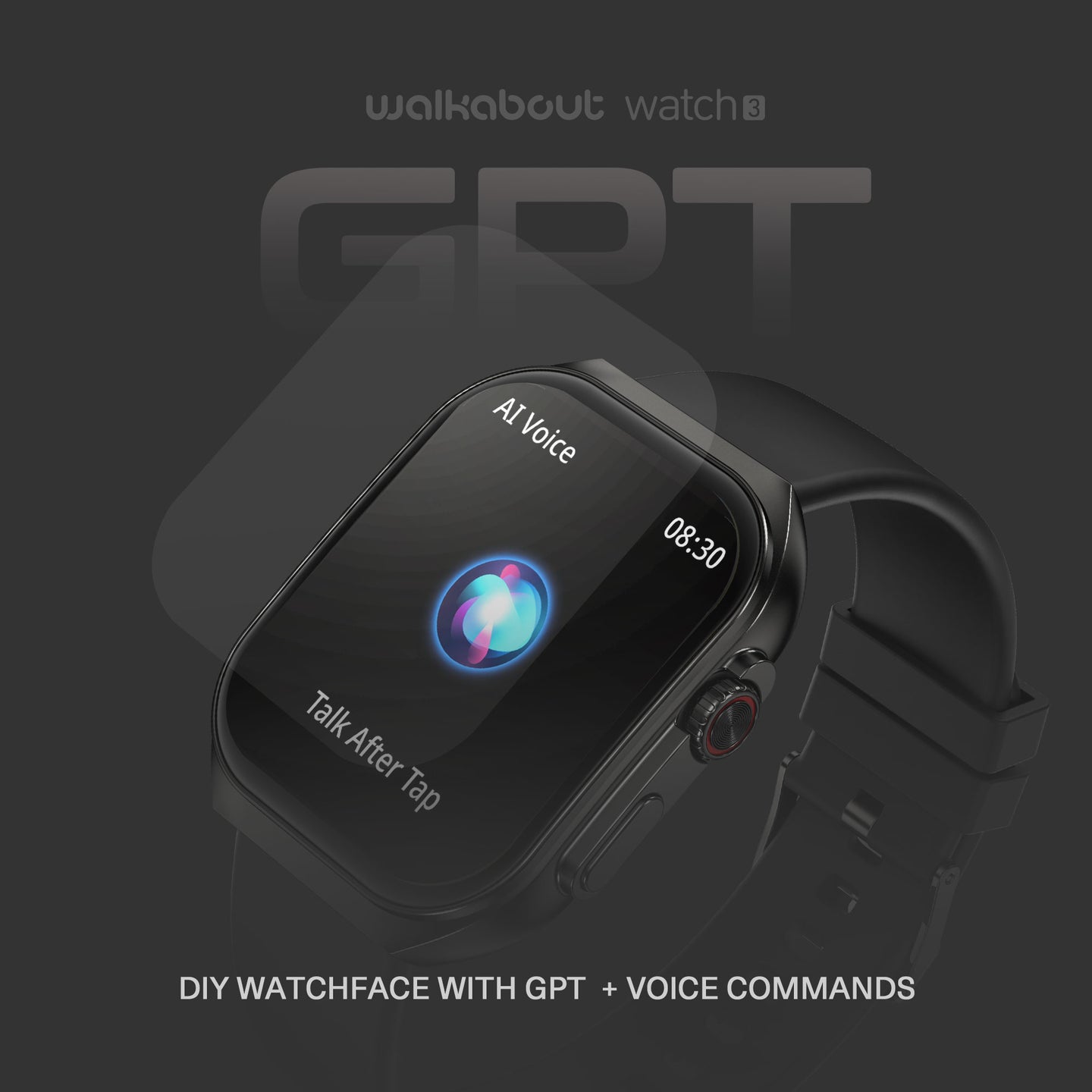 Walkabout Watch 3 Health Monitoring Smartwatch with ChatGPT AI detail view 2