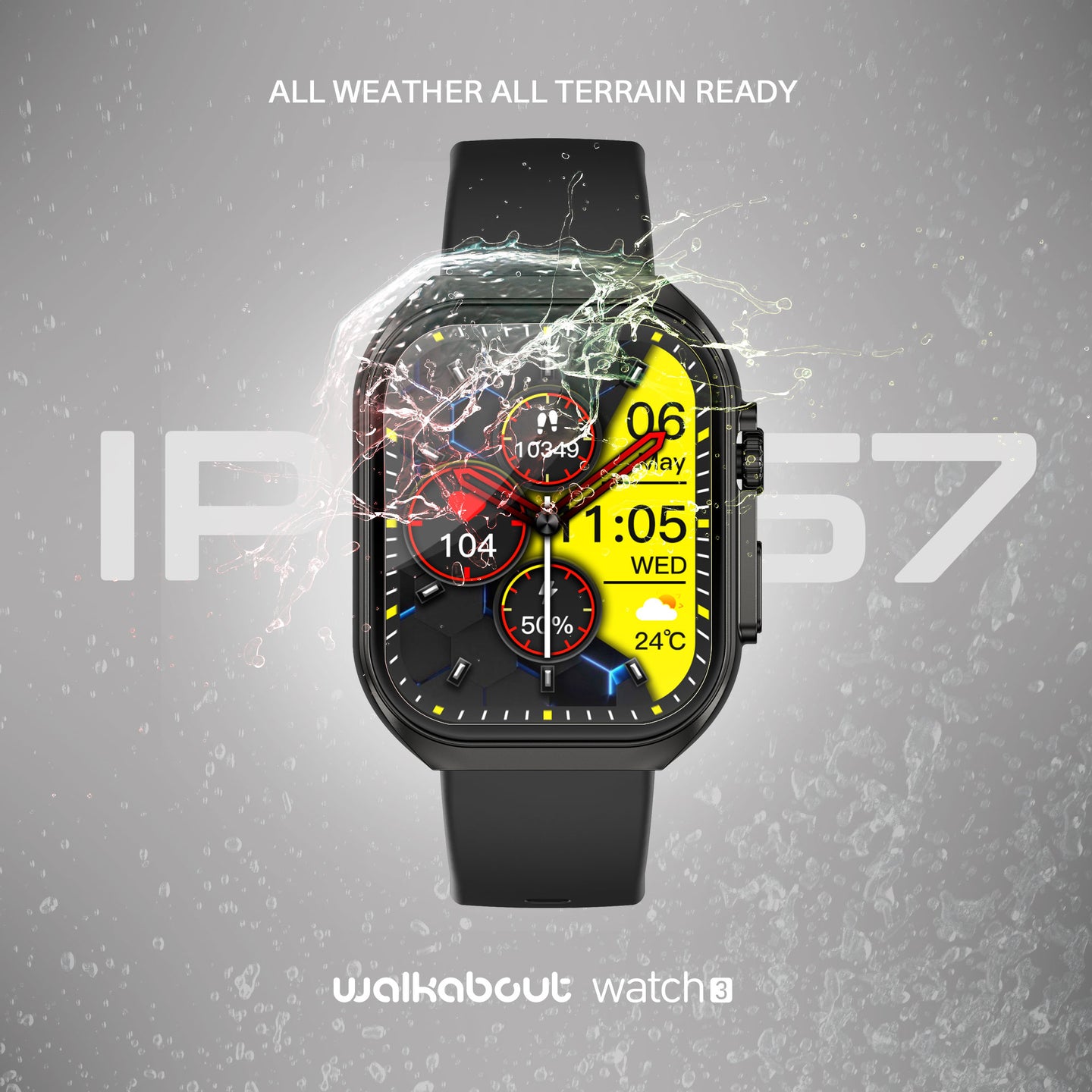 Walkabout Watch 3 Health Monitoring Smartwatch with ChatGPT AI water-resistant design