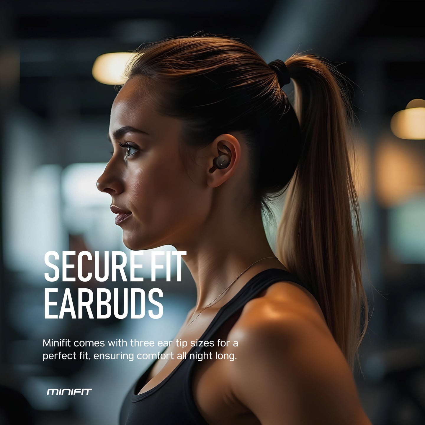 Sonictrek Minifit Sleep Earbuds secure fit while worn