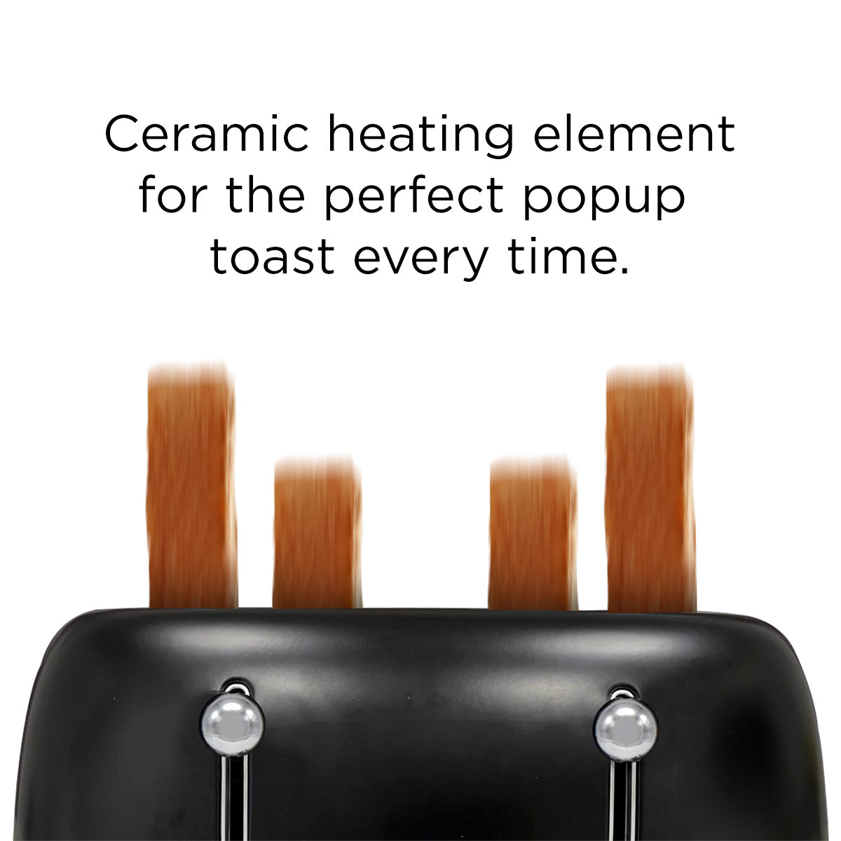 Bonzachef Multitoast Plus 4-Slice Popup Toaster With Ceramic Heating Element detail view 2