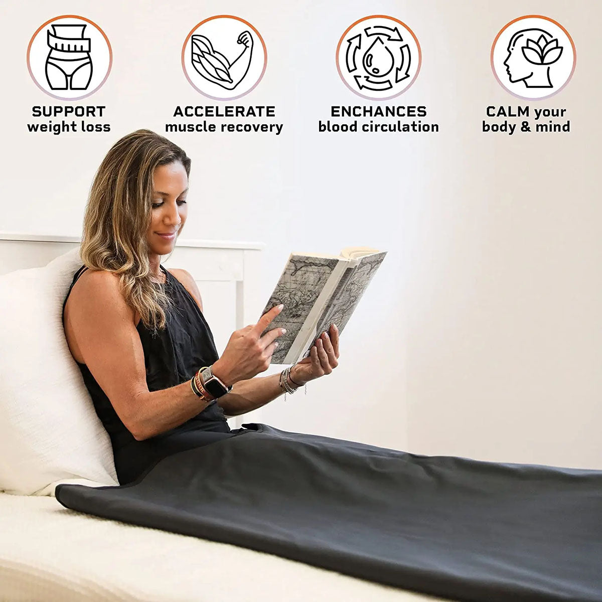 Tanami Far Infrared Sauna Blanket With Low EMF Dual Infrared Zones detail view 4