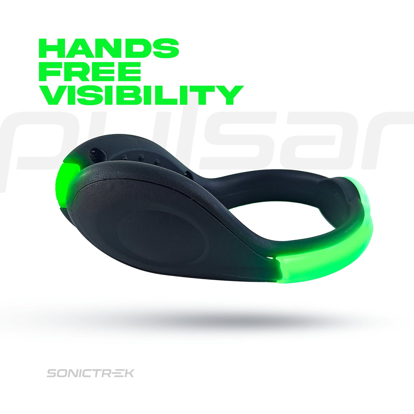 Sonictrek Pulsar LED Running Shoe Safety Lights For All Shoe Brands And Sizes detail view 9