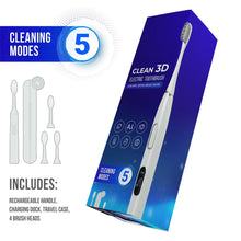 Load image into Gallery viewer, Sonictrek Clean 3D Rechargeable Toothbrush with SmartWhite Technology
