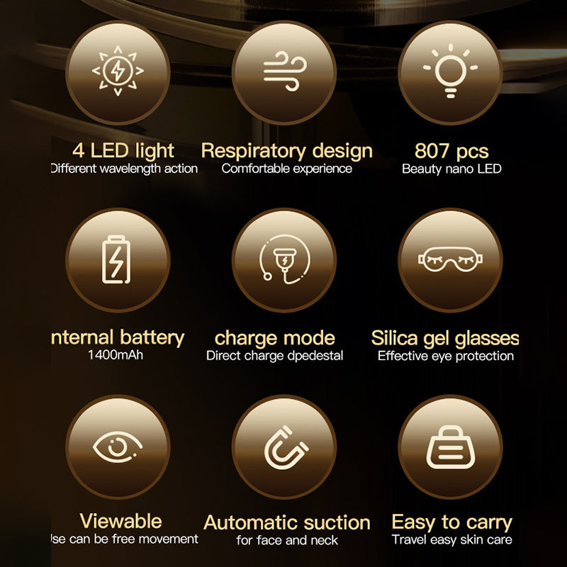 Tanami DermaPro LED Mask Plus Neck Skin Therapy System detail view 3