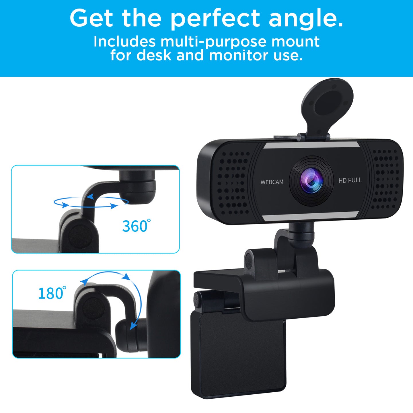 Sonictrek Studio Streaming 4K Webcam With Built In Microphone Plus Smart Noise detail view 4