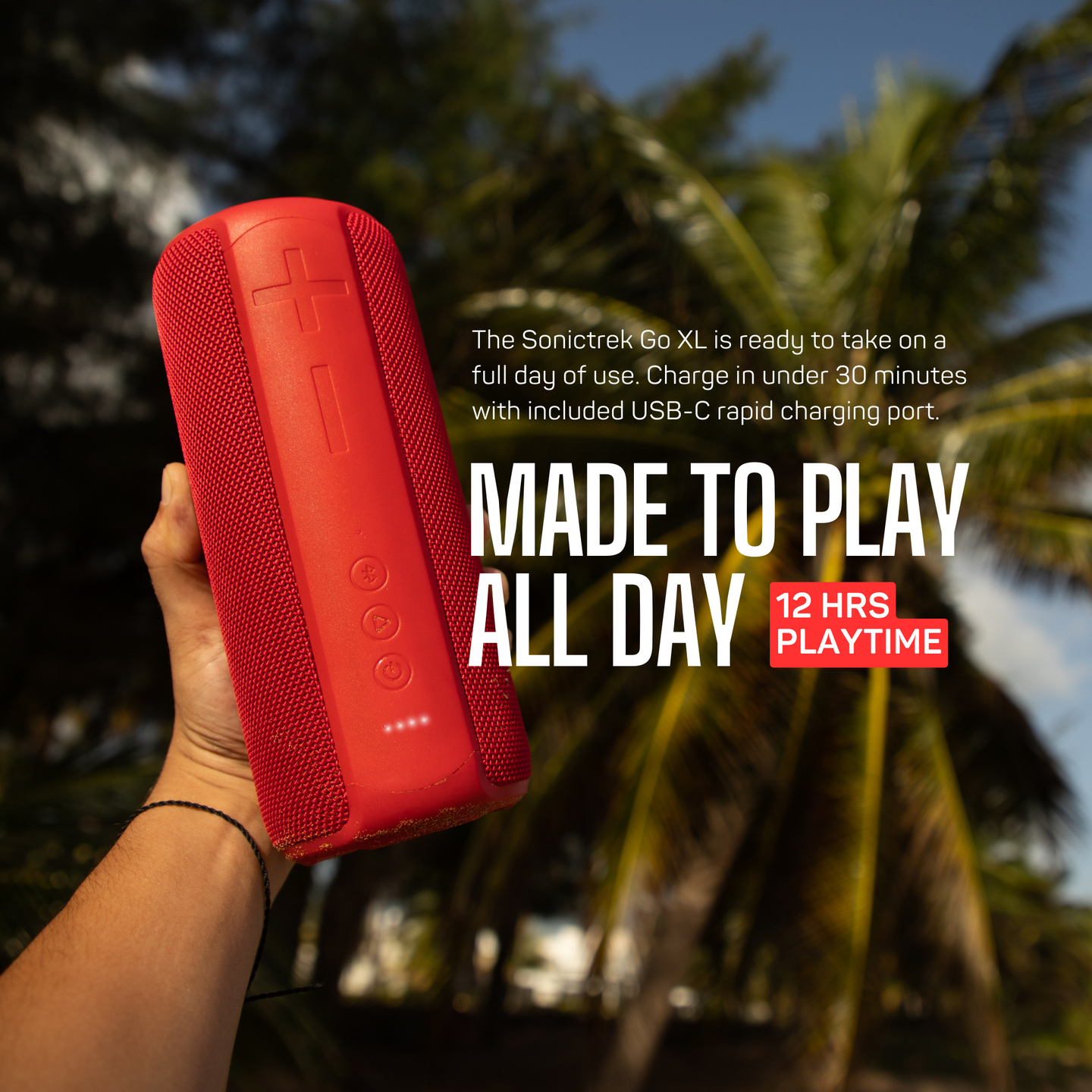 Sonictrek Go XL Smart Waterproof Bluetooth Speaker detail view 5