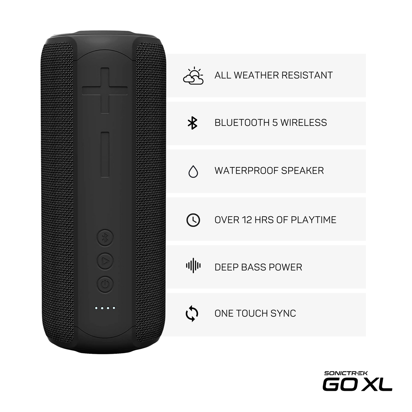 Sonictrek Go XL Smart Waterproof Bluetooth Speaker detail view 2