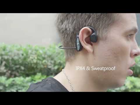 Sonictrek Sprint Open Ear Wireless Earphones With Inbuilt Music Player For Runners product video