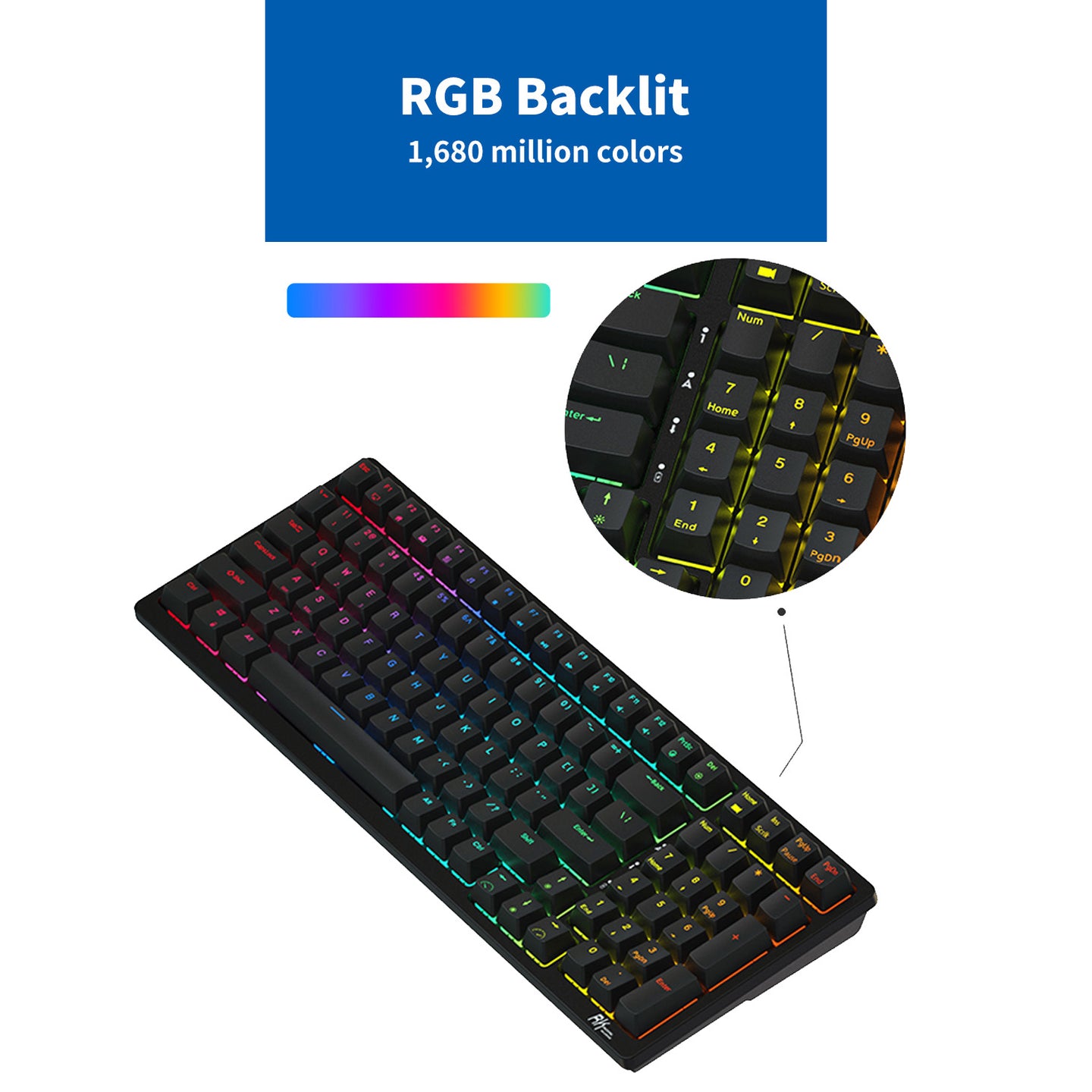 Nuraboost Blade Smart Mechanical Keyboard With USB Hub And Hot Swappable Keys detail view 4