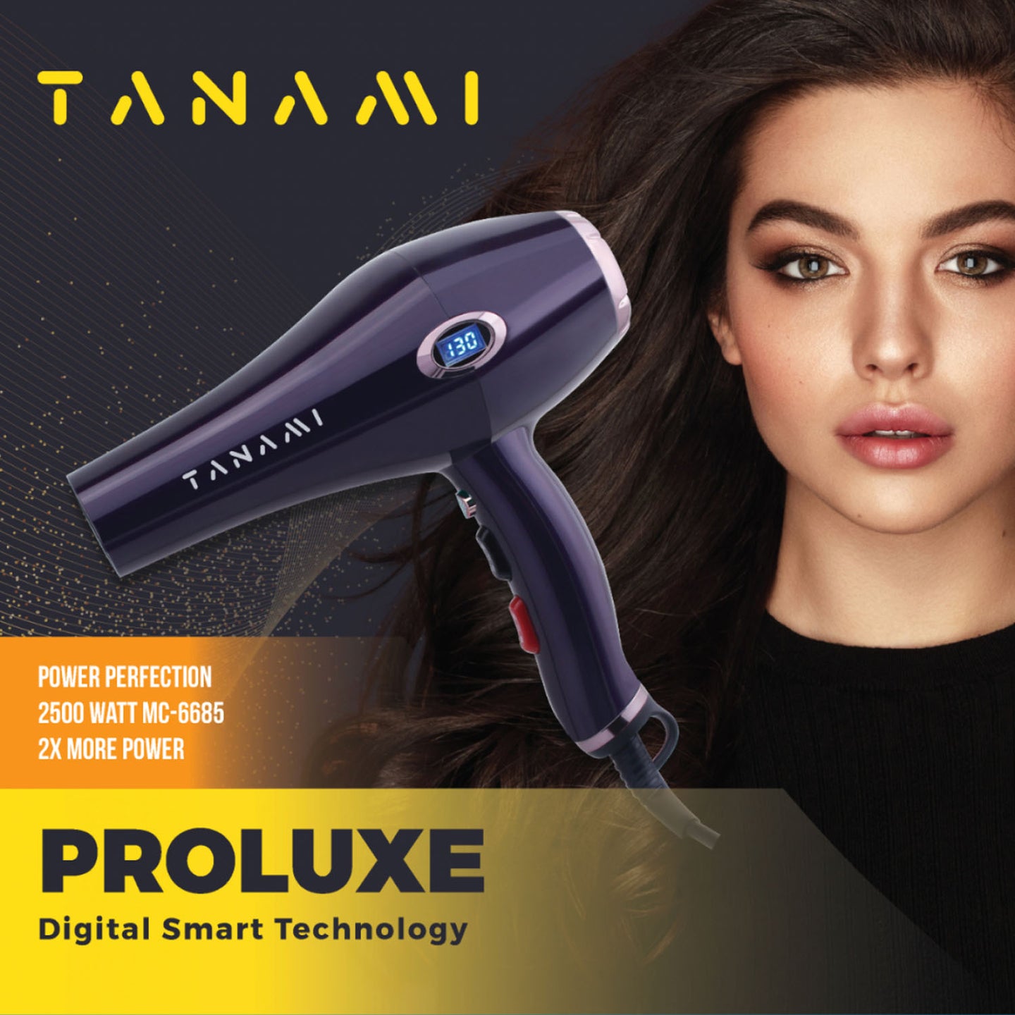 Tanami Proluxe Professional Hair Dryer with SmartTemp Technology and Diffuser detail view 3