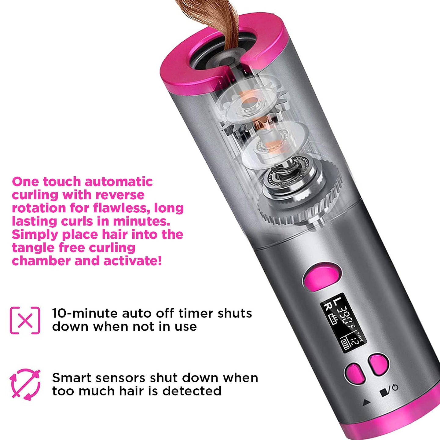 Tanami SmartCurl Automatic Cordless Hair Curler With Intelligent Temperature detail view 2
